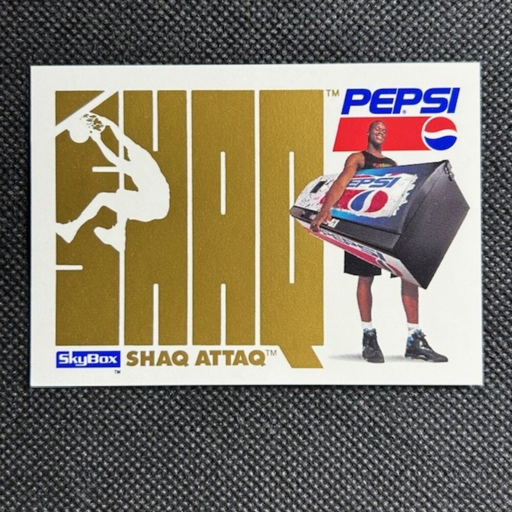 1993-94 Skybox Pepsi Shaq Attaq Shaquille O'Neal HOF Basketball Orlando Magic